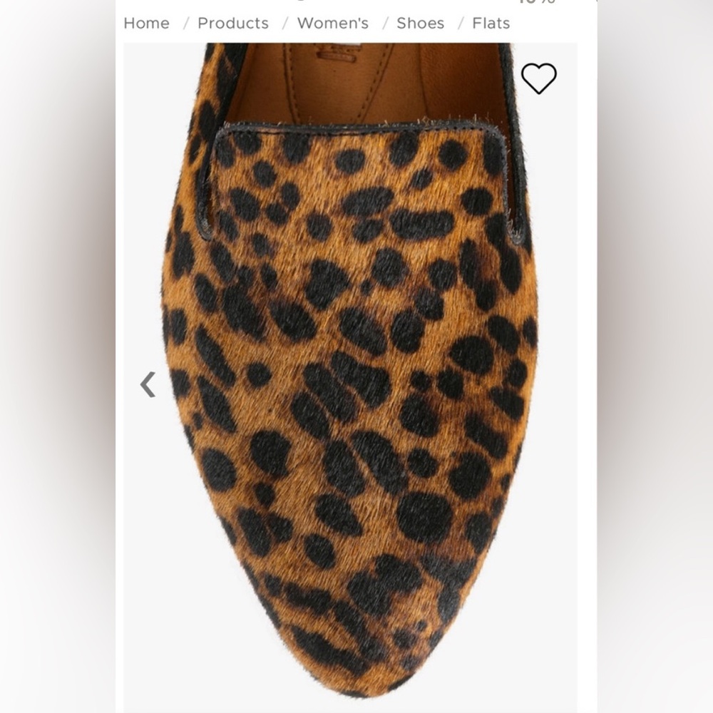 Veronica Beard Leopard Print Pointed Flats in Brown and Black - Picture 7 of 8